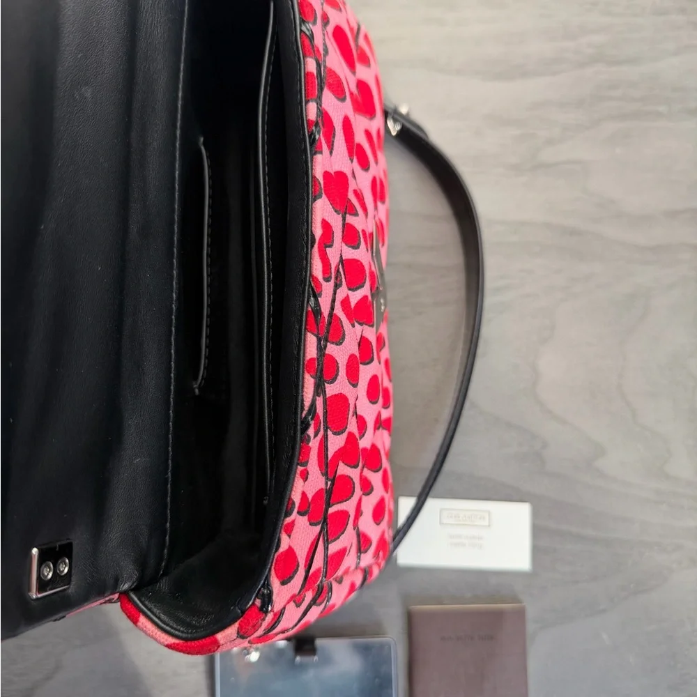 Louis Vuitton Twist MM Polka Dot Canvas Chain Shoulder Crossbody Bag Rare